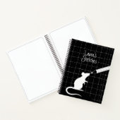 Carnet Souris Monochromatique Noir Blanc Minimale Moderne (Intérieur)