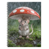 Carnet Souris sous un champignon (Devant)