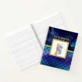 Carnet Sous la mer avec Seahorse Unicorn Ajouter initial (Intérieur)