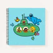 Carnet Sous-marin Cookies Monster and Sesame Pals (Devant)