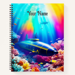 Carnet Sous-marin dans un bel océan