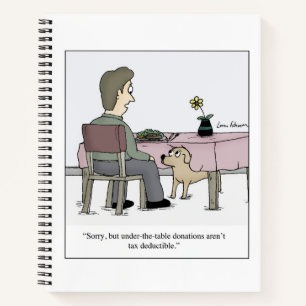 Carnet Sous Table Donation Taxes Chien Dessin