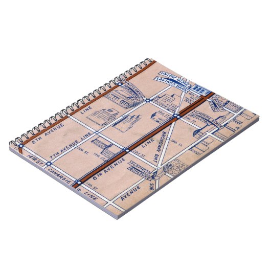 CARNET SOUTERRAIN MAP, 1940 2 DE NEW YORK (Côté gauche)