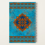 Carnet Southwest Mountain Peaks Turquoise Personnalisé (Verso)