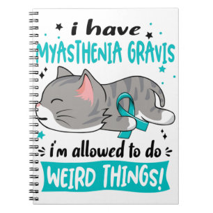 Carnet Soutien Myasthenia Gravis Sensibilisation Ribbon C