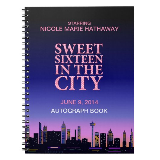 Carnet Souvenirs d'autographe d'anniversaire de sweet (Devant)