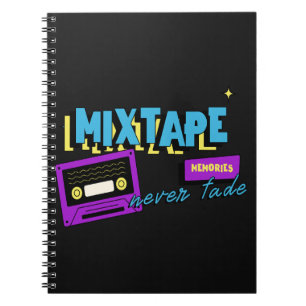 Carnet Souvenirs de mixtape Nostalgie de cassette rétro