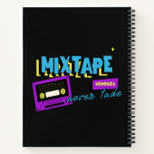 Carnet Souvenirs de mixtape Nostalgie de cassette rétro (Dos)