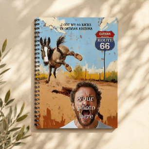 Carnet Souvenirs de voyage sur la route 66 à Oatman en Ar