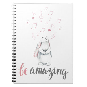 Carnet Soyez Extraordinaire Musique Bunny