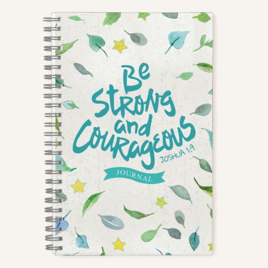 Carnet Soyez forts et courageux - Joshua 1:9 (Recto)