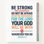 Carnet Soyez Forts Et Courageux, Joshua 1:9 (Dos)