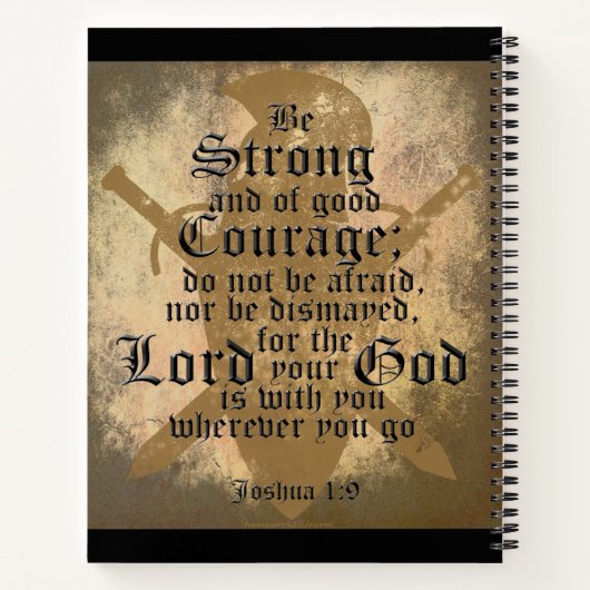 Carnet Soyez forts et de bon courage (Dos)