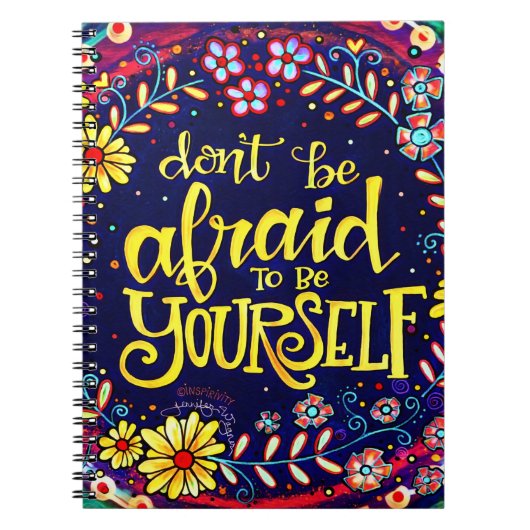 Carnet Soyez Fun Floral Plutôt Inspirationnel Branché (Devant)