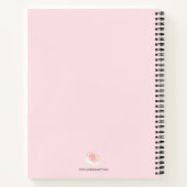 Carnet Soyez gentil avec vous flûtes d'aquarelle personna (Dos)