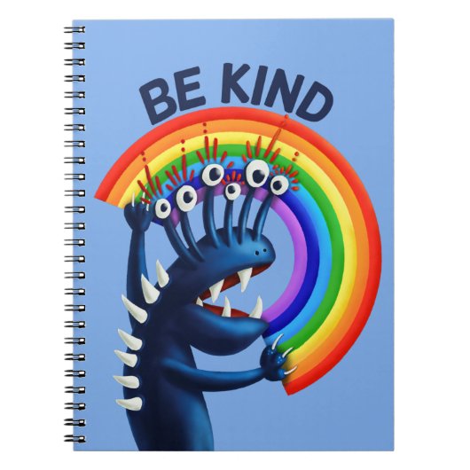 Carnet Soyez gentil Rainbow Cute Kindness (Devant)