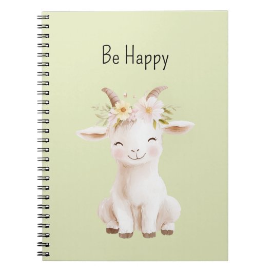 Carnet Soyez Happy Chèvre (Devant)