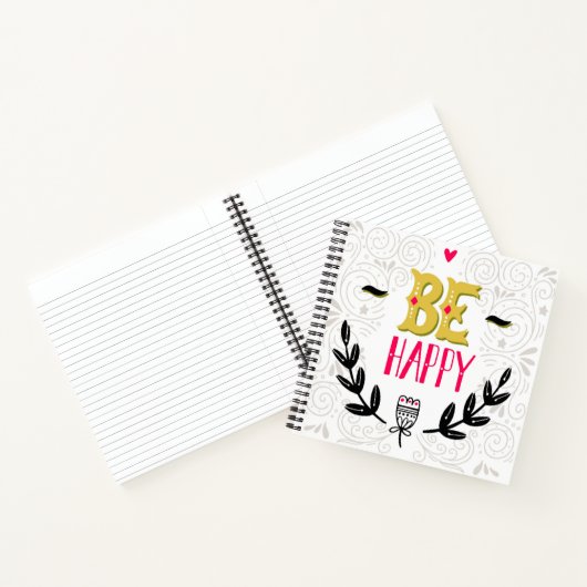 Carnet Soyez heureux (Intérieur)