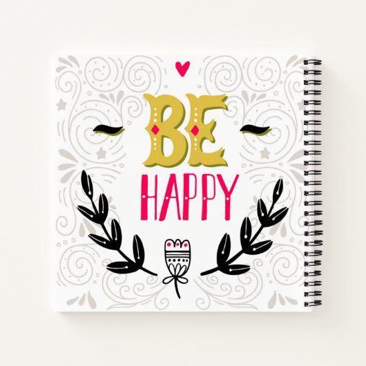 Carnet Soyez heureux (Dos)