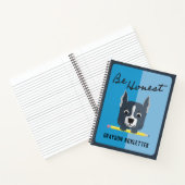 Carnet Soyez honnête mignon Gris Chien Chien Chien Art Bl (Intérieur)