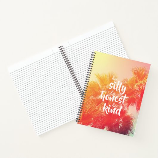 Carnet Soyez honnête Soyez honnête Citation Rétro Palm Tr (Intérieur)