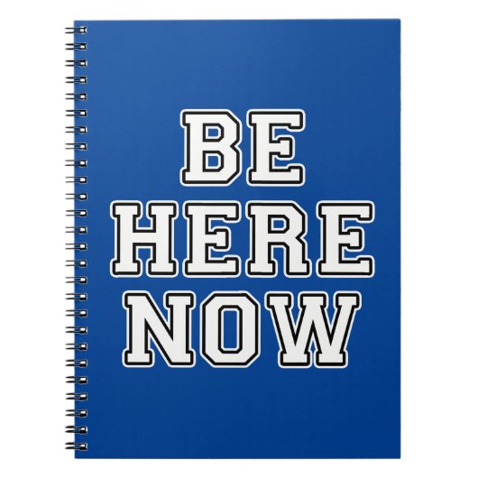 Carnet Soyez ici (Devant)