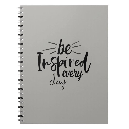 Carnet Soyez inspiré chaque jour Citation (Devant)
