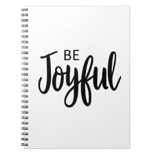 Carnet Soyez Joyeux Evangile Graphique Esthétique Christi