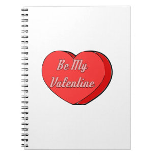 Carnet Soyez mes Valentines Dessin Coeur de bonbons