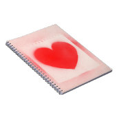 Carnet Soyez mon coeur rouge Valentine (Côté Droit)