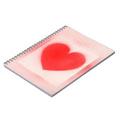 Carnet Soyez mon coeur rouge Valentine (Côté gauche)