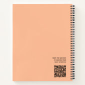 Carnet Soyez Motivationnel Citation Chic Peach (Dos)