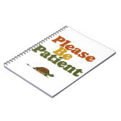 Carnet Soyez patient (Côté gauche)