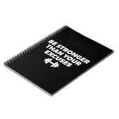 Carnet Soyez Plus Forte Que Vos Excuses - Motivation De L (Côté gauche)
