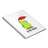 Carnet Soyez Pré-Paré Blague de Poire Drôle sous la Pluie (Côté Droit)