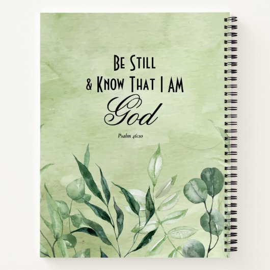 Carnet Soyez toujours et sachez que je suis DIEU (Dos)