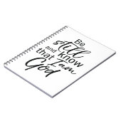 Carnet Soyez Toujours Et Sachez Que Je Suis Dieu (Côté gauche)