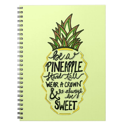 Carnet Soyez un ananas (Devant)