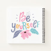 Carnet Soyez vous-même | Fleurs Pastel (Dos)