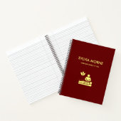 Carnet Spa moderne silhouette jaune bordeaux (Intérieur)