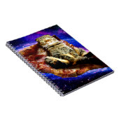 Carnet Space cat couché sur une pizza (Côté Droit)