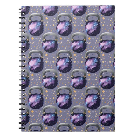 Carnet Space Galaxy Kettlebell (Devant)