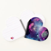 Carnet Space Nebula rose bleu jaune Alcool art (Intérieur)