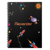 Carnet Space Rocket Boys School Personal (Devant)