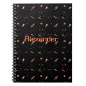 Carnet Space Rocket Boys School Personal (Devant)