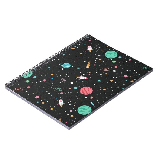 Carnet Space Rocket Ships et Planètes (Côté gauche)