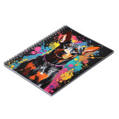 Carnet Spalique coloré Doberman (Côté gauche)