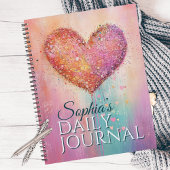 Carnet Sparking Watercolor Heart For Every Thought