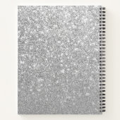 Carnet Sparkle de luxe Silver Nom de la Parties scintilla (Dos)