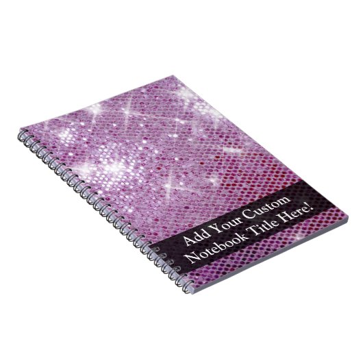 Carnet Sparkle Look rose (Côté Droit)